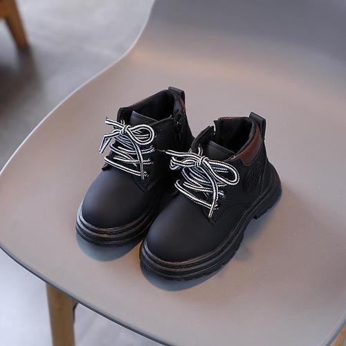 Classic European and American-style Pink Girls' Tall Boots,  Autumn New Arrival Single-Layer Kids' Martin Boots & Boys' Short Boots—Wholesale