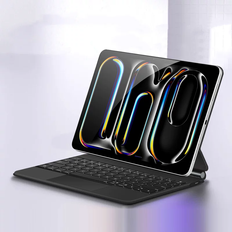 Иностранная торговля, подходящая для 2025 года, iPad Air7, совместим с клавиатурой Magic Keyboard Pro11, прямая подключение, тач-плавающая клавиатура M4