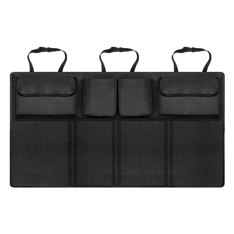 Cruz-frontera asiento de coche trasero almacenamiento colgante bolsa Oxford tela almacenamiento bolsa de almacenamiento de coche caja de almacenamiento suministros de coche