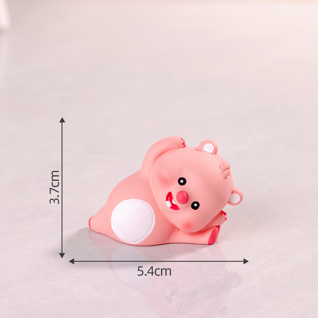 Micro paisaje creativo lindos Dolphin capibara muñeca caja ciega accesorios decoraciones accesorios de escritorio para automóviles