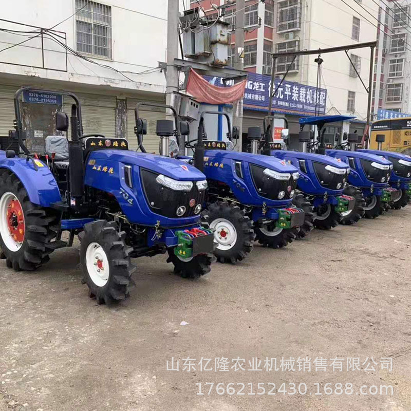 运输型两驱四驱拖拉机 大马力四轮耕田机 28马力单杠四轮犁地机