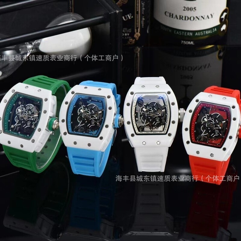 Popular Foreign Trade Item: Richard Crystal Transparent Butterfly Star European Style Versatile Men's Single Calendar Watch, Wholesale in Stock Popular Foreign Trade Item: Richard Crystal Transparent Butterfly Star European Style Versatile Men's Single Calendar Watch, Wholesale in Stock