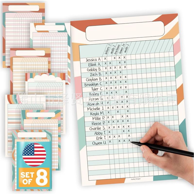 Factory Customized Wholesale Classroom Management Attendance Chart Student Behavior Chart Homework Tracker Student Incentive
