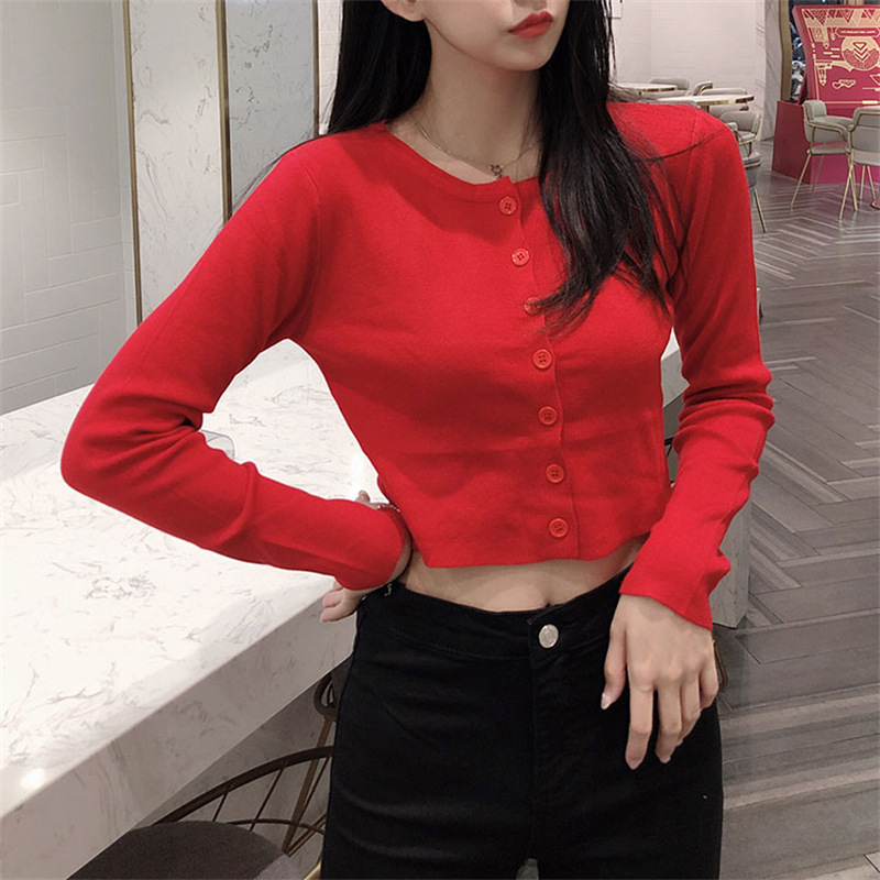 2023 new summer sun protection blue cardigan thin knitted air conditioning shirt short bm style top women's small coat fashion