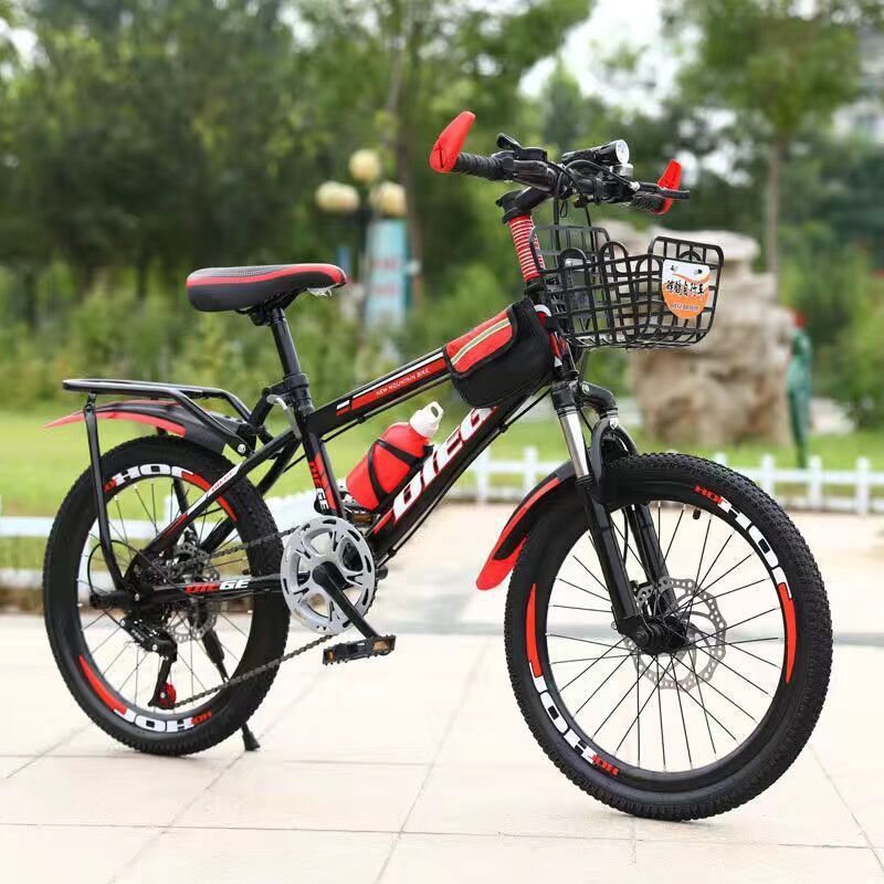Shock-absorbing bike shifter (brake handle), set disc brake