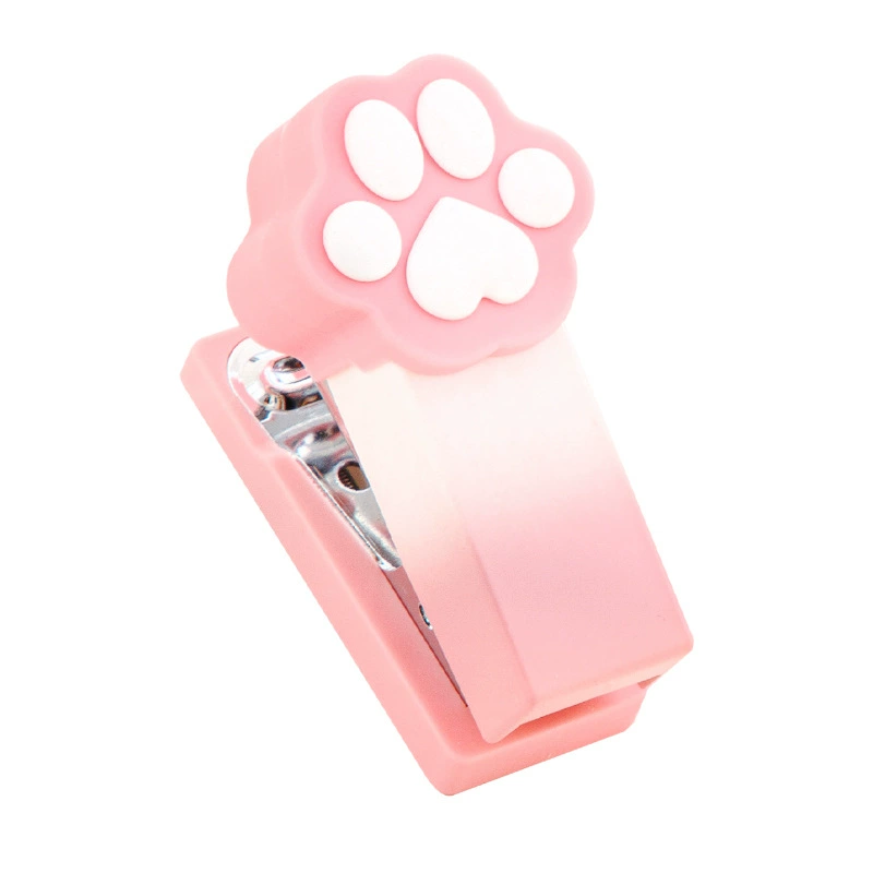 Gradient Macaron color mini cat claw labor-saving stapler for students' office portable binding supplies stapler