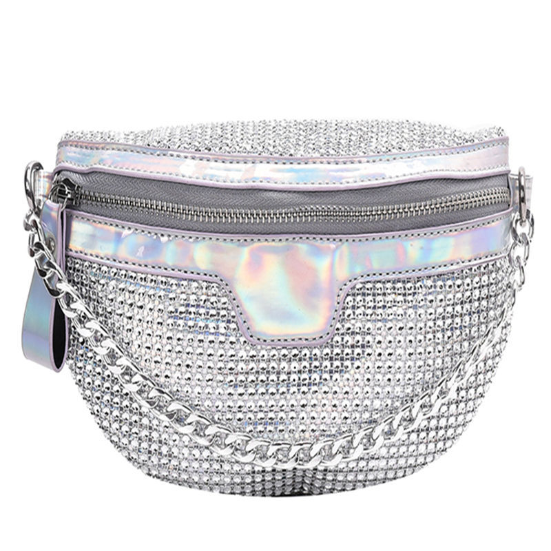 Sac bundy de célébrité d'Internet pour femmes 2023 nouvelle version coréenne polyvalente sac de poitrine en diamant brillant ins mode sac à bandoulière à bandoulière unique sac de taille_voghion.com