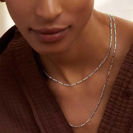 Herren Figaro Kette Aus Robustem Edelstahl In Silber Farbe_voghion.com