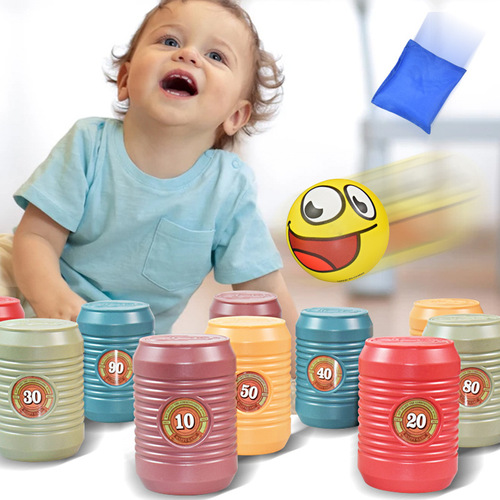 Cross-border parent-child interaction throwing can bowling ring throwing ring fun children early education toys