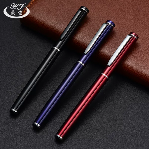 Factory supply wire cutting pen holder multi-color pen metal signature pen ball pen advertising ball pen business set