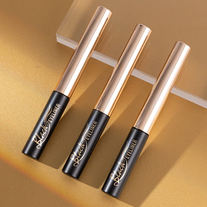 Shedoes comercio exterior transfronterizo impermeable a prueba de sudor sedoso suave 24h maquillaje grueso cabeza de la pluma cepillo de secado rápido delineador de ojos