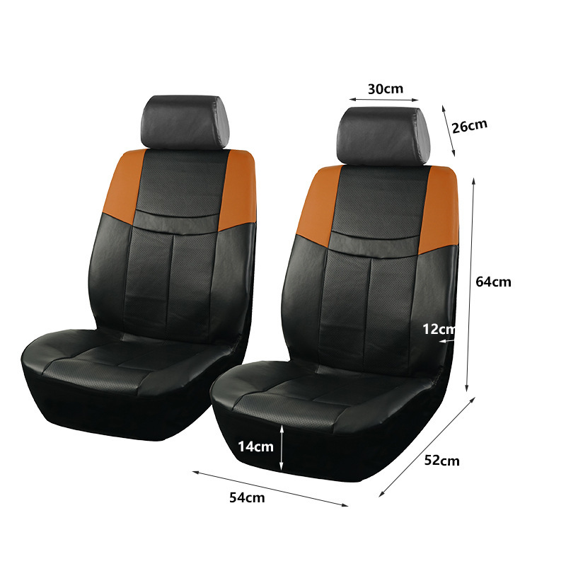 Pu Leather Car Seat Cover, All-Inclusive, Anti-Stain, Anti-Scratch, Universal for Cars, Suvs, Trucks, Front and Rear Seat Protection Cover