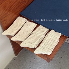 點子紗合集 軟糯襪子女中筒襪秋冬季棉質鬆口雙針月子襪堆堆長襪