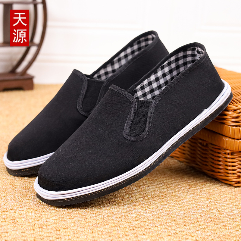 Nuevo viejo Beijing zapatos de tela de los hombres cómodos transpirable zapatilla casual conducción versátil zapatos de trabajo entrega de una sola pieza