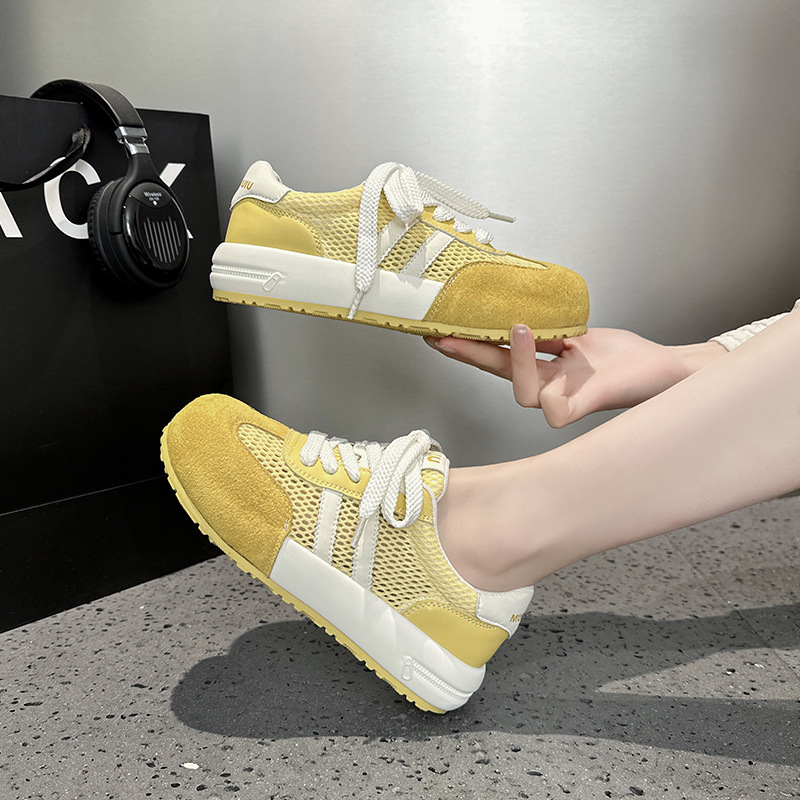 Vintage White Shoes Women's 2025 Summer Forrest Gump Shoes Lightweight Breathable Soft Sole German Training Shoes Women's Sports Casual Women's Shoes