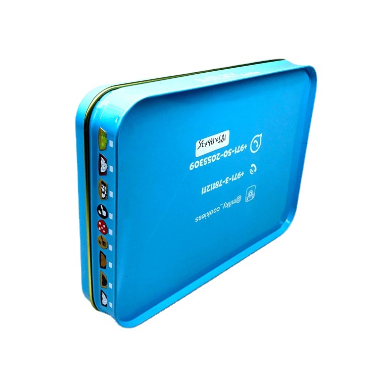 Caja Metálica para Galletas de Hojalata, Personalizable, para Embalaje Universal