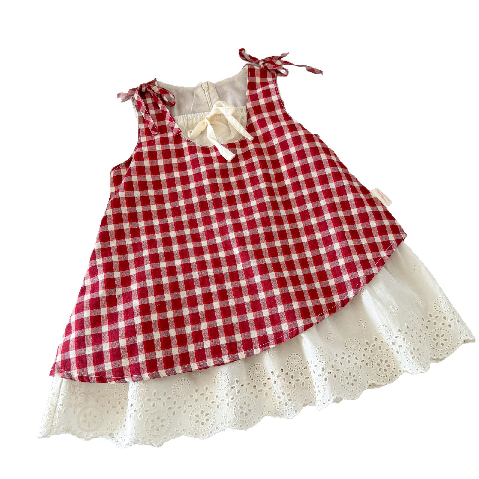 [Diadema gratis] Verano nuevo estilo niños niñas lindo estilo occidental moda estilo vacaciones lindo vestido dulce
