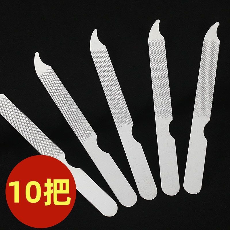 Double-sided file stainless steel for nails for manicure
