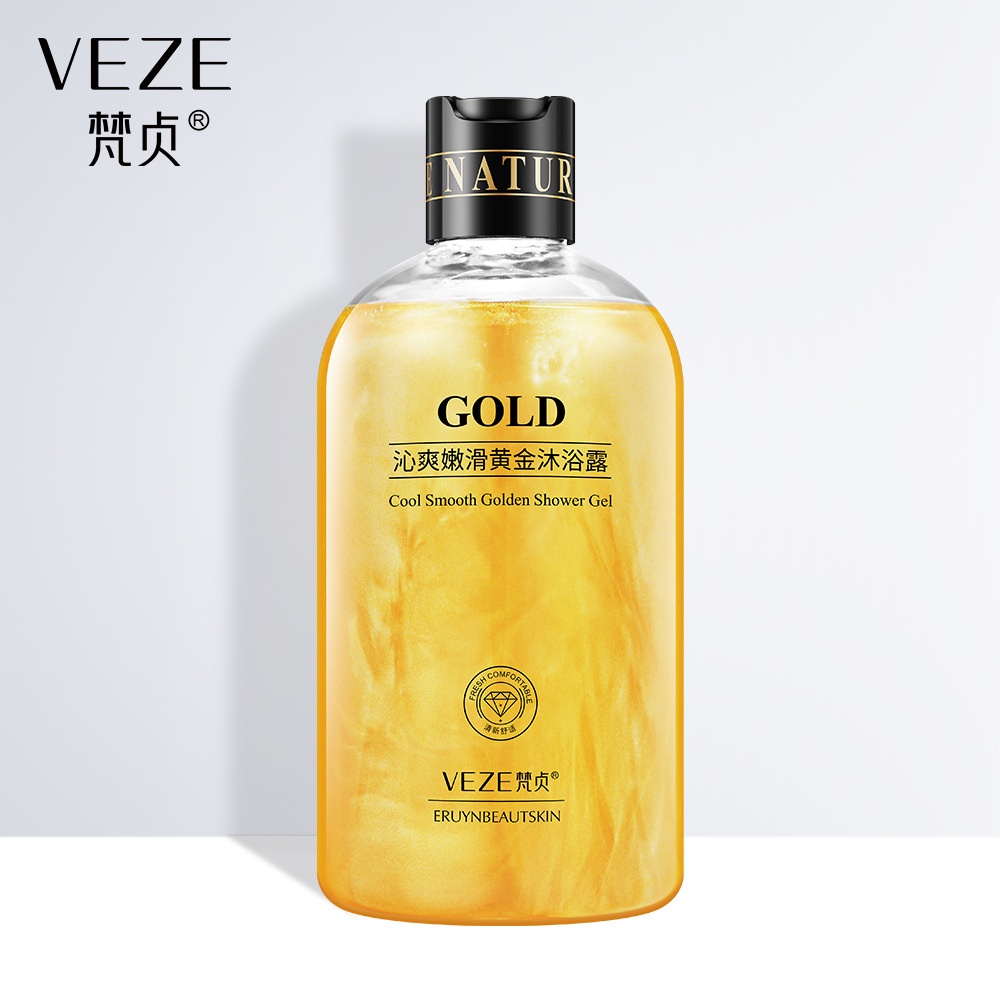 梵貞24k黃金沐浴露溫和潔淨泡沫細膩沐浴液 留香24k金沐浴乳