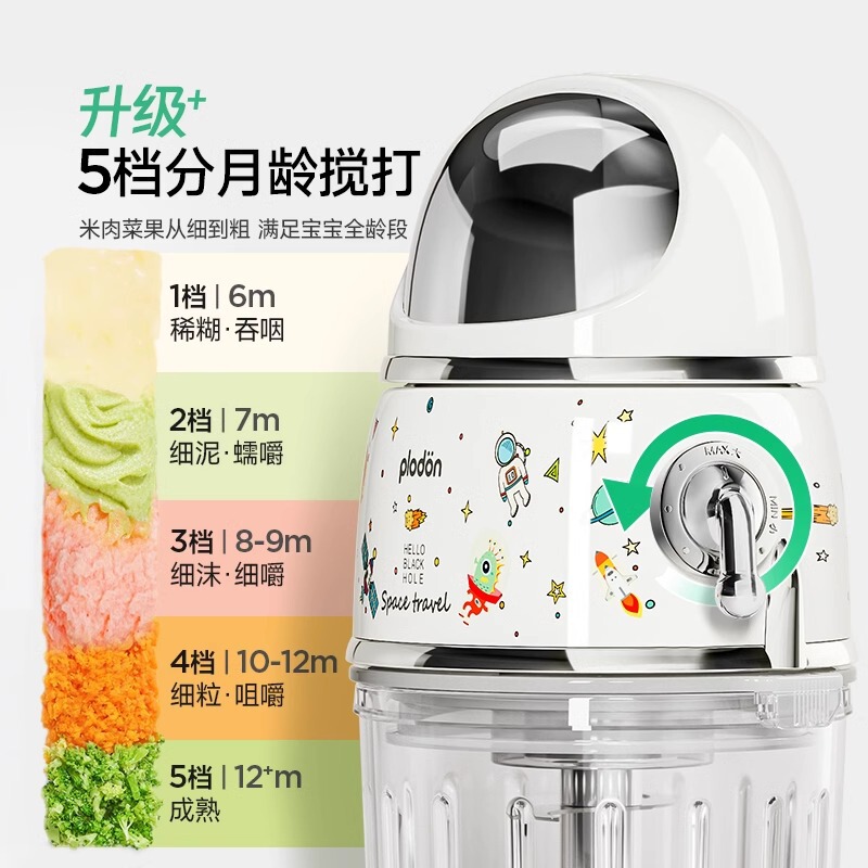Plodon Puliton Food Supplement Machine Baby Small Multi-Functional Puree Mixing Tool Grinder Baby Cooking Machine