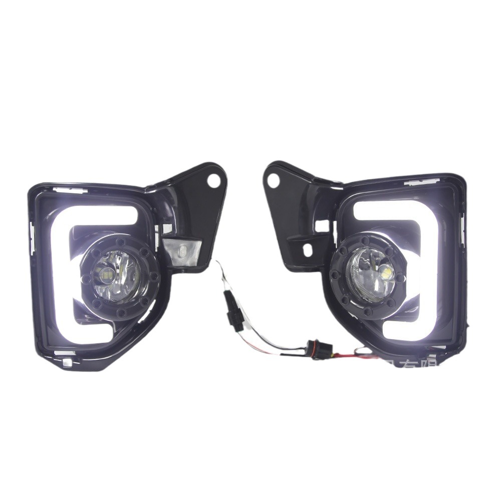 Adecuado para 14-18 león marino Luz de marcha diurna LED luz de conducción diurna con luz antiniebla en forma de U con dirección de luz amarilla