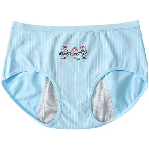 Period-Proof Menstrual Pads, Student Hygiene Pads, Pure Cotton Bottoms, Mid-Rise Pads for Teen Girls, Menstrual Underwear