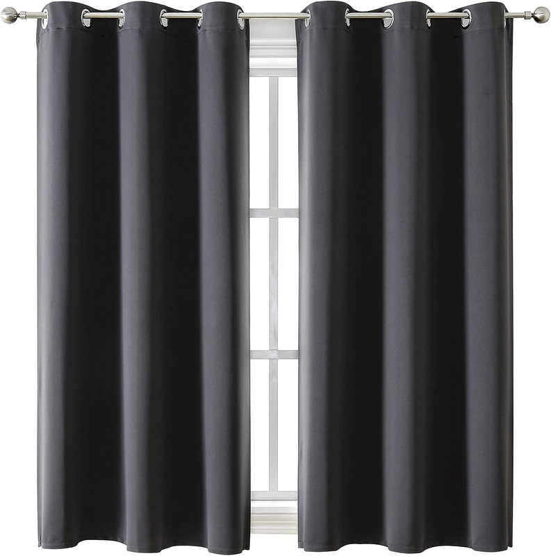 Manufacturer [High Precision] Blackout Curtains for Cross-Border Trade, Solid Color Curtains, Half-Rolled, Amazon Sunscreen Curtains