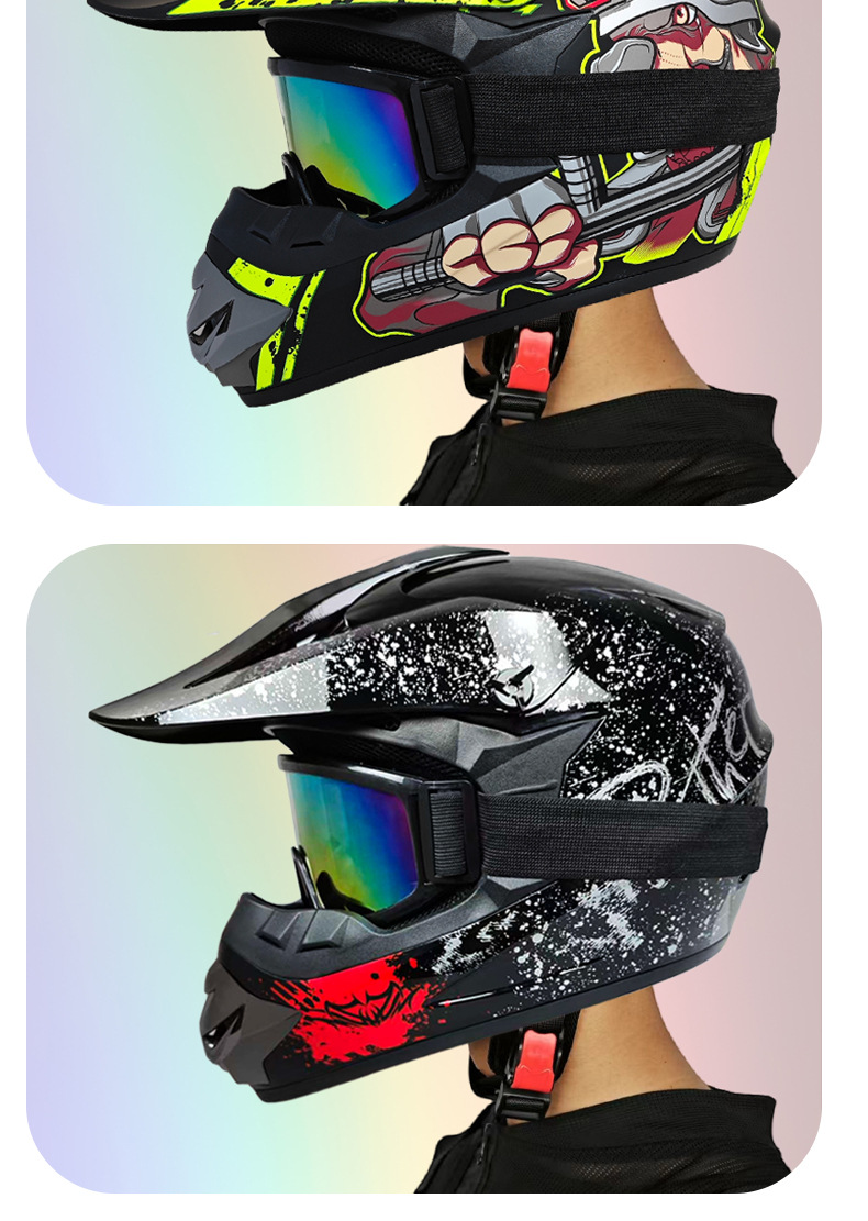 Cross-Border Foreign Trade Off-Road Helmets, Beach Bike Helmets, Youth Mountain Bike Downhill Helmets, Go-Kart Helmets, Electric Bike Helmets