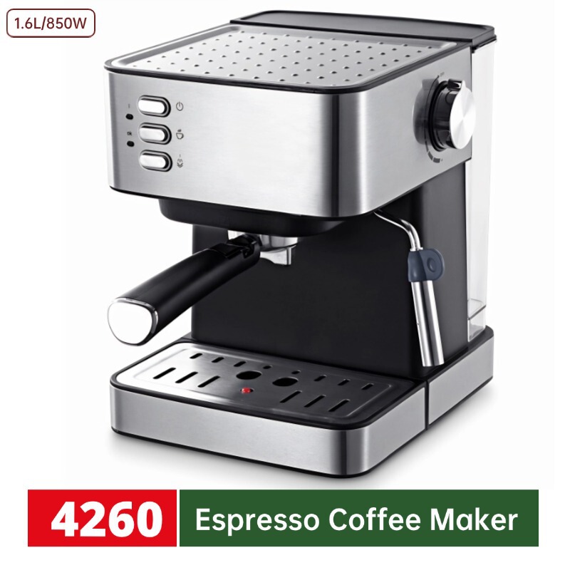Wholesale Italian Coffee Machine Household Small Fully Semi-Automatic High-Pressure Steam Milk Frother Espresso Latte Coffee Machine