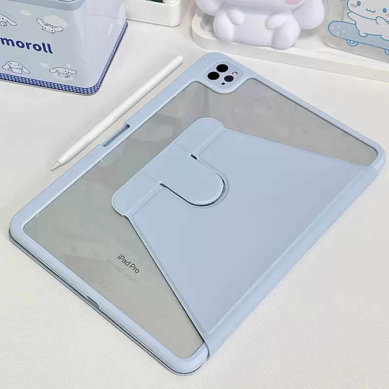 iPad Protective Case 9.7 Anti-Fall Air6 Rotating Dormant Case 10.2/10.5 Acrylic iPad Tablet Case Magnetic Suction