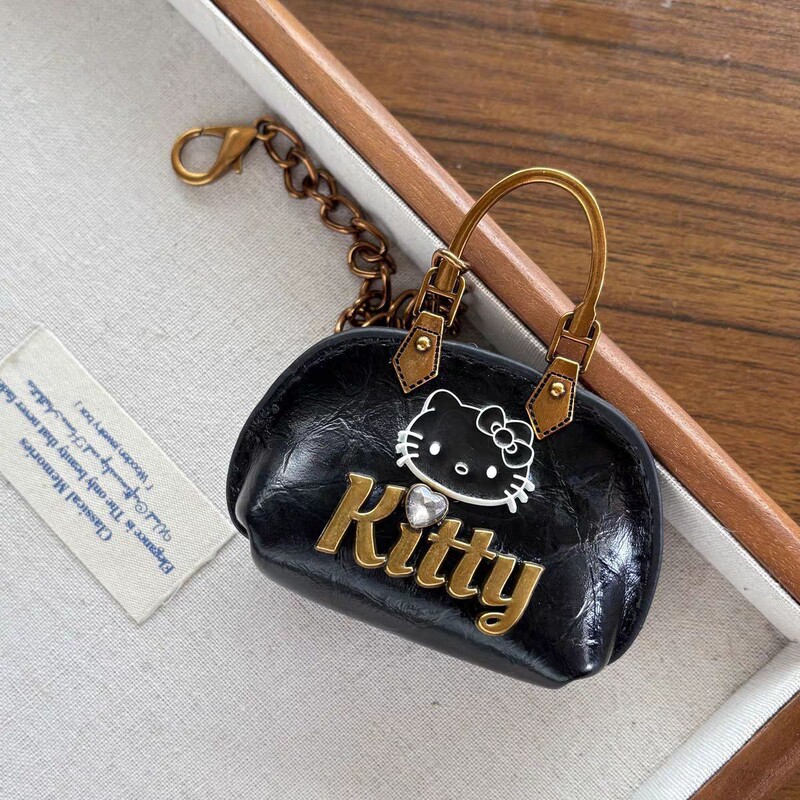 新款高级感卡通kitty猫咪包包挂件精致轻奢少女网红钥匙扣挂饰女|undefined