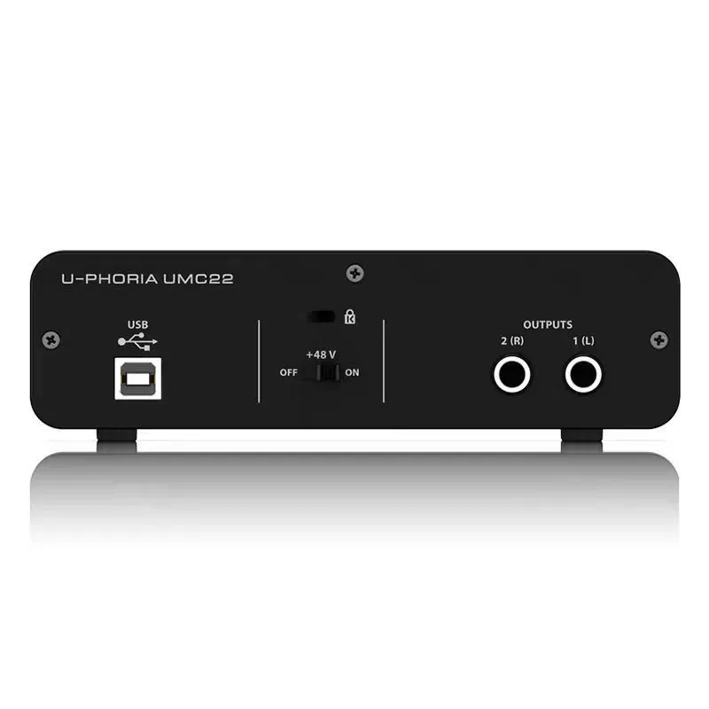 Звуковая карта BEHRINGER/Ballingda UMC22 профессиональная, для записи на ПК, предназначена для стриминга, вокала и караоке