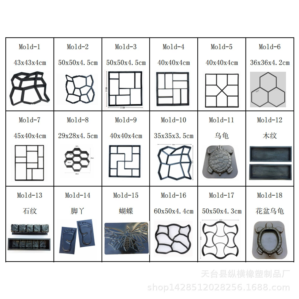 Трансграничные горячие продажи цементные инструменты для укладки пола DIY напольная плитка плесень pavement mold завод прямых продаж
