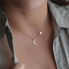 Universal pendant, fashionable retro short necklace, European style, simple and elegant design