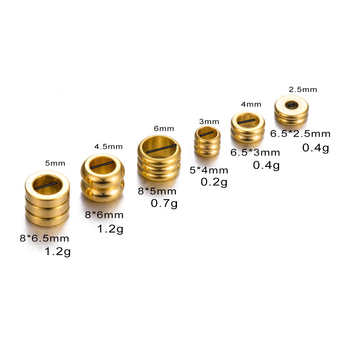 Spacer Bars Jewelry Making Type 50 PCS/Package     Geometric Spacer Bars
