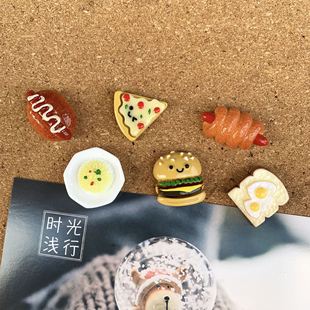 6/set of hamburger pizza bread creative thumbtacks restaurant customer wall decoration color photo Zhao Zhisun