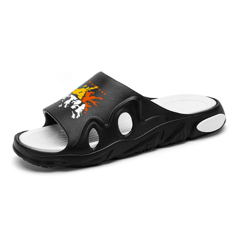 Zapatillas de moda de verano para hombres, zapatillas casuales, zapatillas de playa antideslizantes de fondo grueso para adolescentes