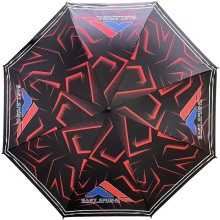 数码图案广告伞黑胶热转印彩色满版大号商务长柄酒店雨伞印制logo