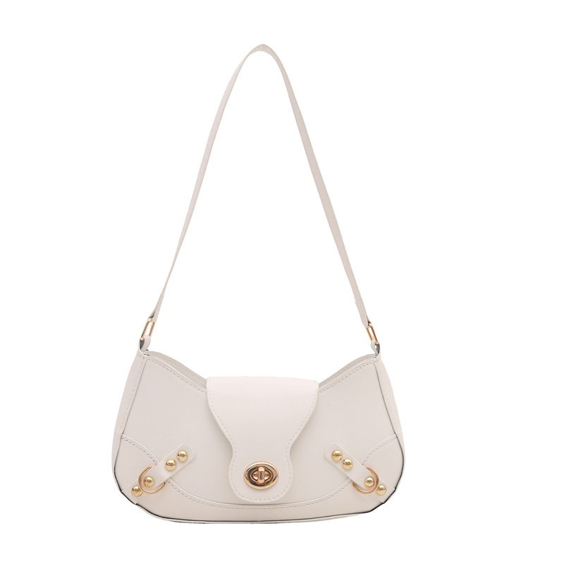 Bolsa de bolinillos retro chica caliente un hombro bolso de mochila para mujeres 2025 nuevo diseño locomotora de cierre de viento bolso de brazo