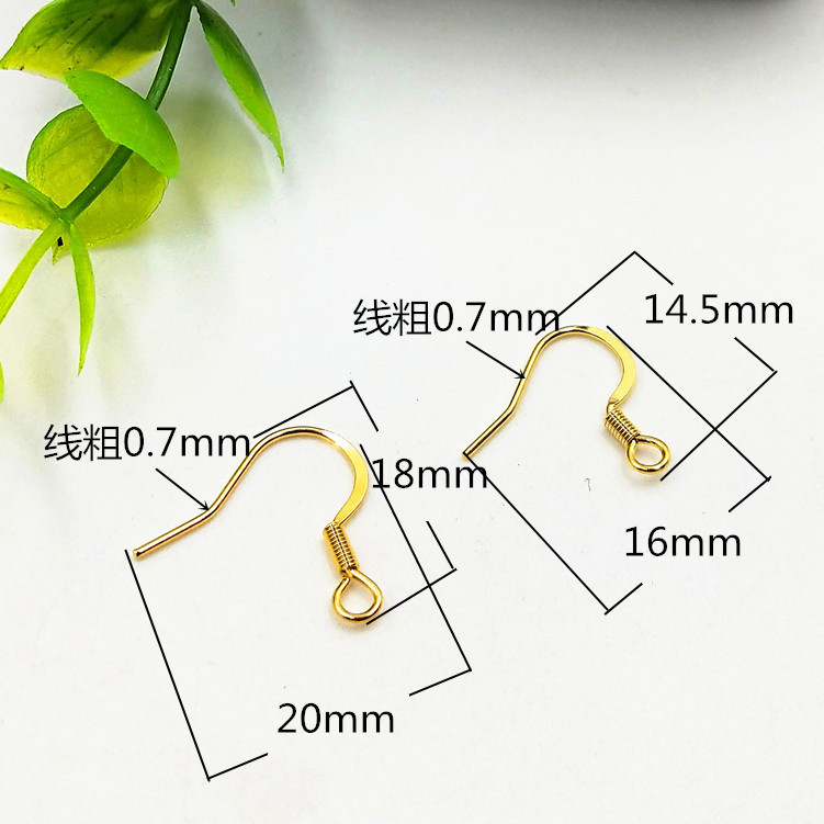 316L stainless steel ear hook crushing belt spring ear hook flat ear…