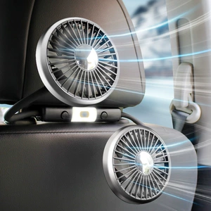 Car Fan for Seat, Plug-In Rear Car Fan, Strong Wind Car Electric Fan, Ventilation and Cooling Fan