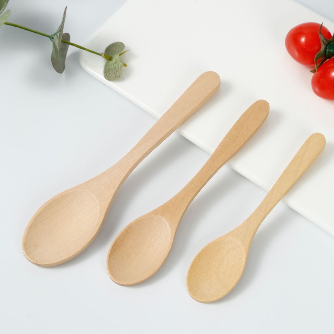 Source Manufacturer Wholesale Natural Wooden Spoon Wooden Spoon Tea Spoon Wooden Honey Spoon Jam Spoon Baby Small Pointed Spoon