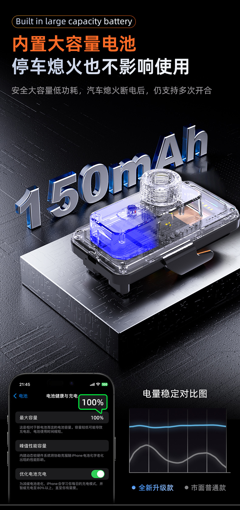 Semiconductor Refrigeration Car Mount Air Vent Dual Motor Wireless Charging Automatic Opening and Closing Navigation Car Phone Holder