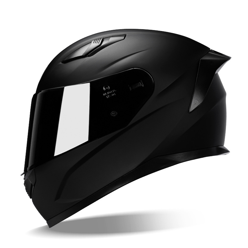 HNJ Summer Motorcycle Helmet for Men and Women, Electric Scooter Personal Bluetooth Knight Full-face Motorcycle Safety Helmet for All Seasons