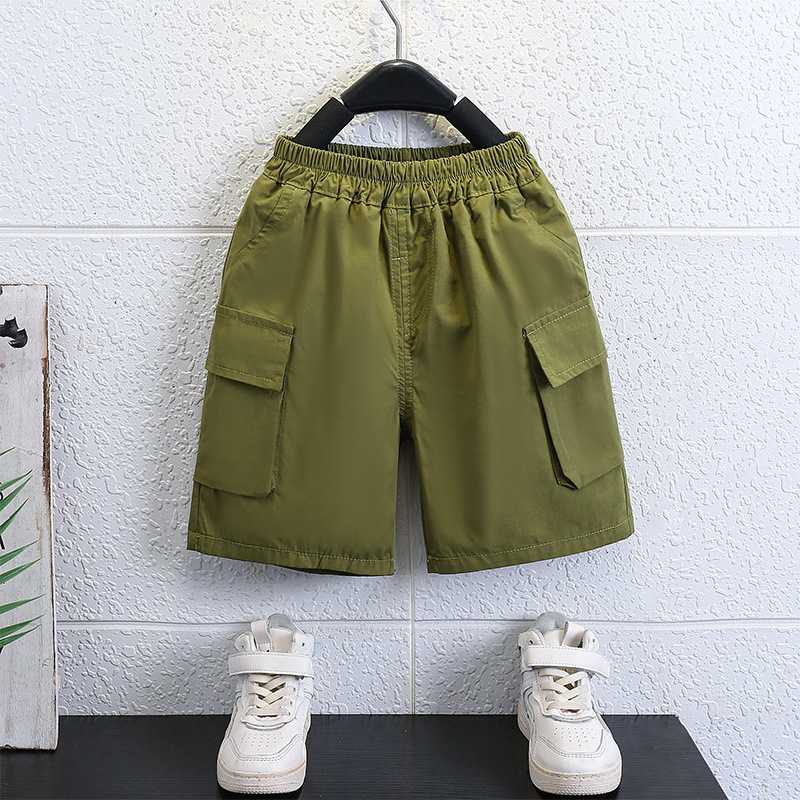 7152 Traje de verano para niños 2025 Nueva camisa coreana para niños de estilo occidental Pantalones cortos de manga corta de verano Traje de dos piezas