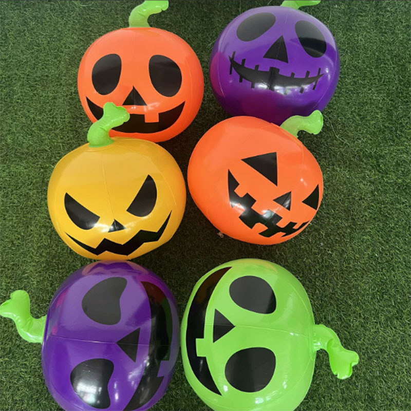 来图来样PVC充气广告南瓜 万圣节充气南瓜 充气节日气氛南瓜球