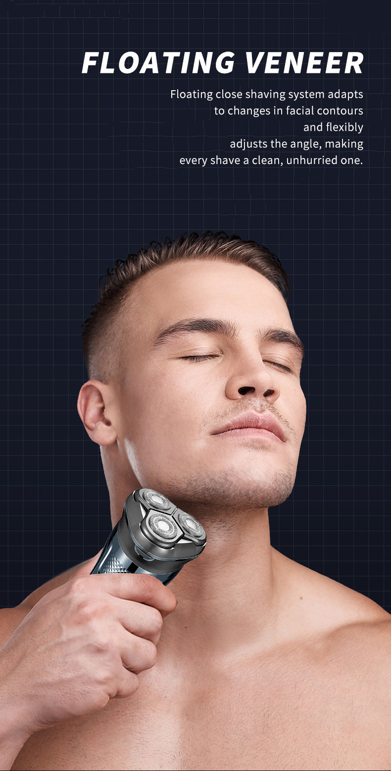 Electric Shaver For Men Rechargeable Portable Beard Trimmer_voghion.com