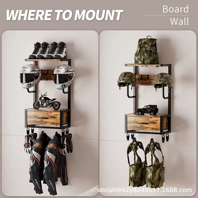 Helmet Rack Riding Gear – Motosiklet dəbilqə rəfləri