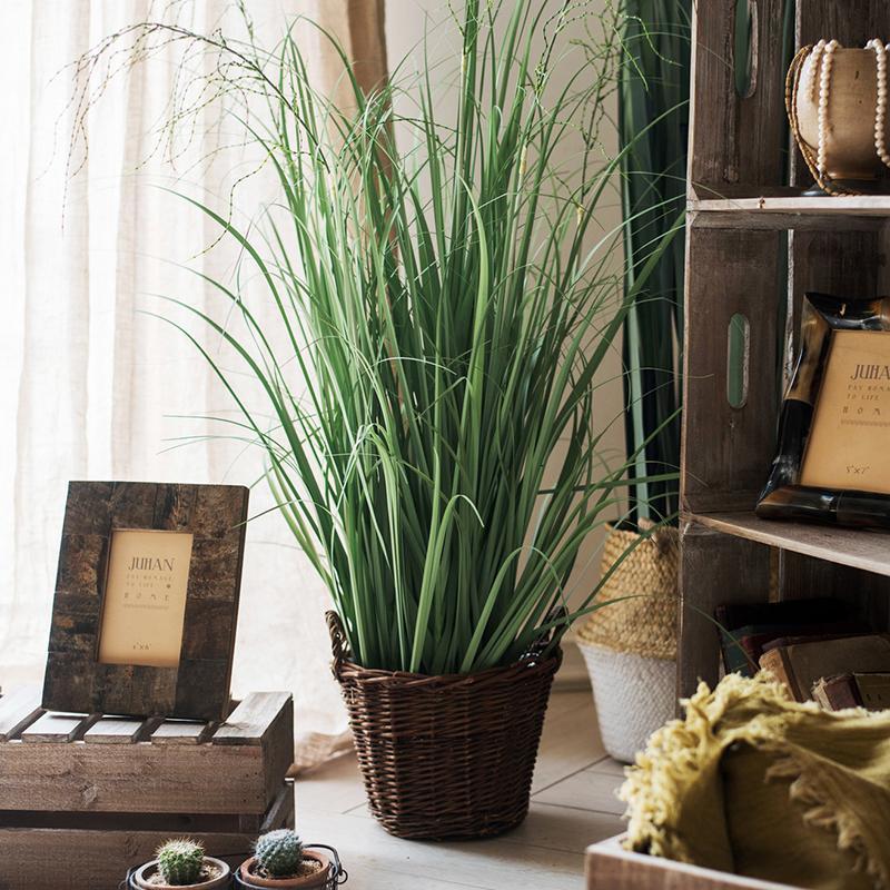 掬涵洋葱草仿真绿植芦苇草盆景大型植物假绿植家居室内装饰品