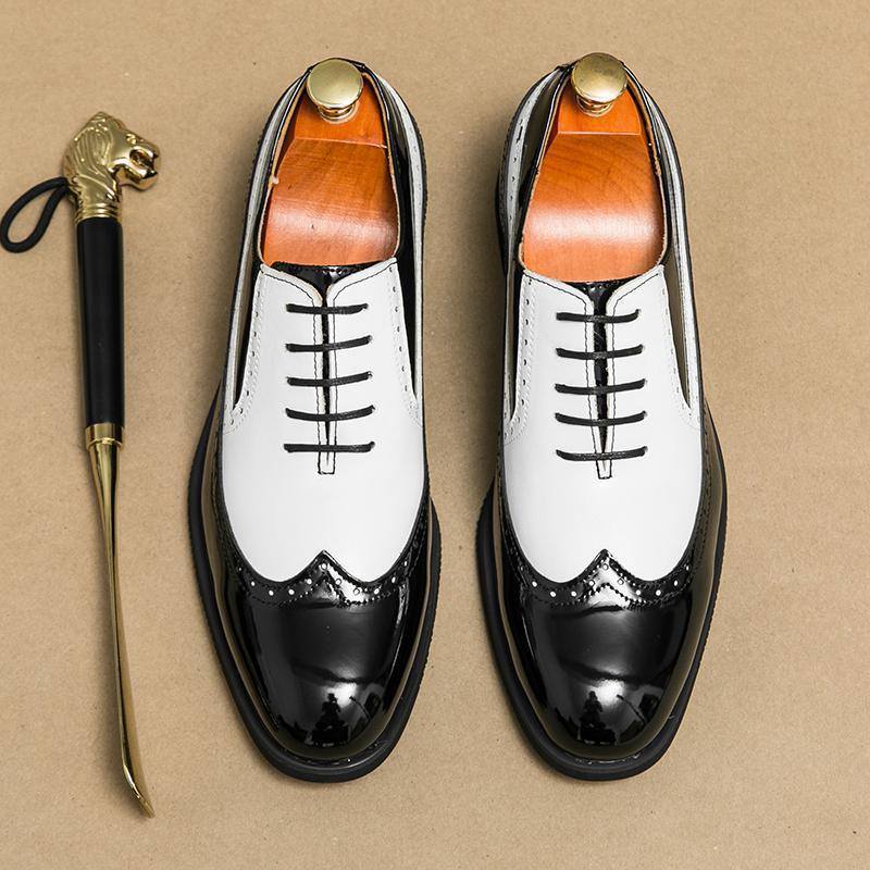 2024 nuevo comercio exterior hombre estilo británico bloco zapatos de cuero zapatos de color grande zapatos de hombre zapatos de cuero bajos